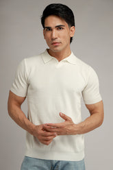 Johnny Collar Textured Polo